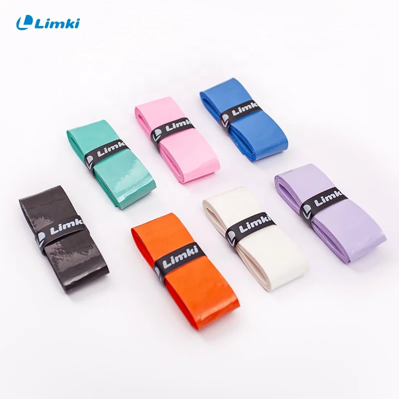 custom logo design mix color super tennis racket PU pickleball paddle badminton grip