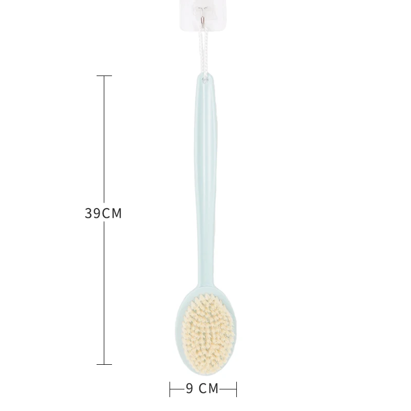 Back Scrub Scrubber Shower Body brush Skin Exfoliating  Long Handle Bath Brush