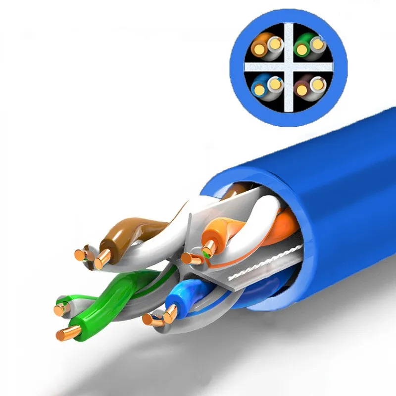 Новинка идея для товара 2023 24 Awg UTP Cat6 твердый OFC Чистый медный кабель категории 6 utp оптовая цена 1000ft