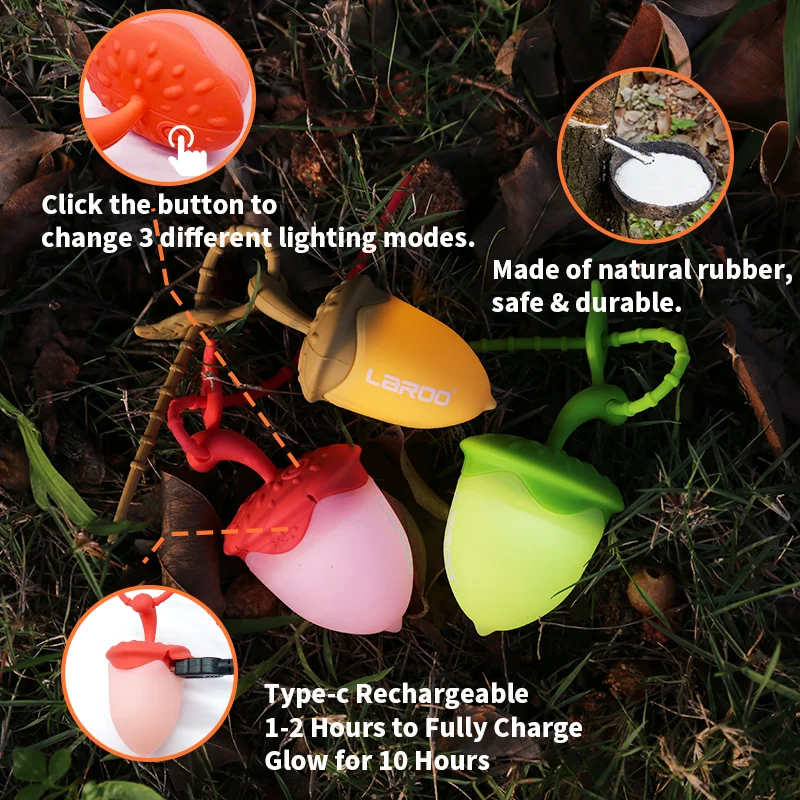 LaRoo New design 2023 Safety Glow Flash  Rechargeable  Led Pet blinker For Small Middle Large Dog