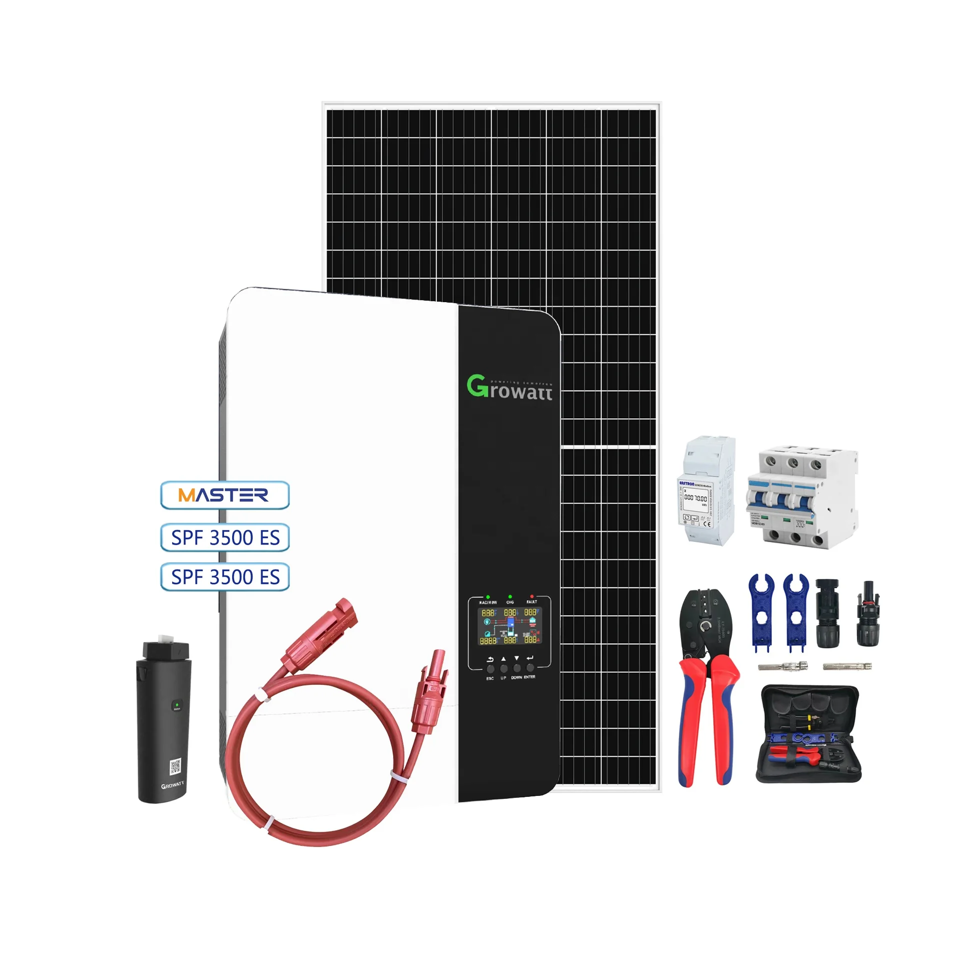 Growatt SPF5000ES OFF Grid 3kw 5kw hybrid off grid solar inverter for home energy storage system
