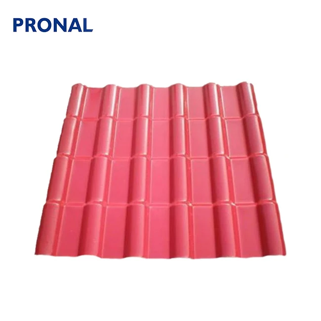 Roma and Spanish Style ASA PVC Plastic Roof Tile / Synthetic Resin Roof Tile