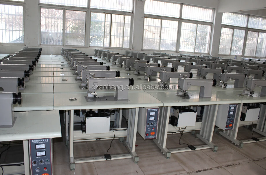 Double motor cotton braiding hydraulic slipper press mesh dress fabric ultrasonic lace sewing machine