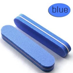 Highly elastic  nail buffer sponge small straight sanding nail files 6 colors double side  nimi nail buffer