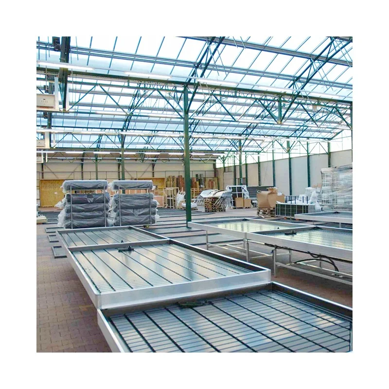 4*8 Rolling Benches Hydroponic Ebb and Flow Tray for Greenhouse Ebb and Flow Table