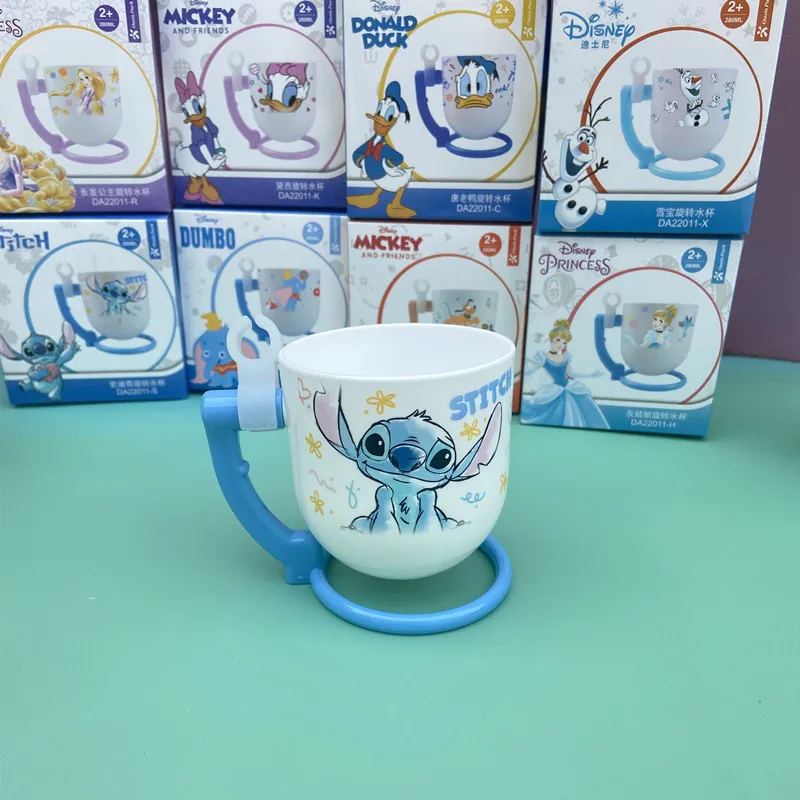New stitch Mickey Minnie Princessheat Cold water cup preservation cartoon scale water cup
