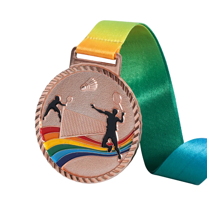 Free design all size 3d sports die casting medals rose gold silver championship awards medal of honor