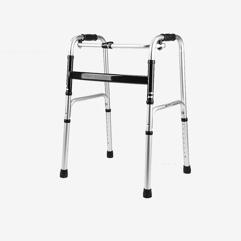 Adult Walking Aids 2 Wheels Folding Rehabilitation Walker Rollator With Seat Health Care Supplies Standing Frame Walker