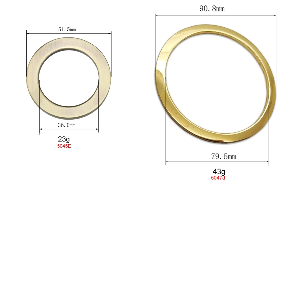Customized Size 19mm 30mm Welding Ellipse Egg Shape Oval Loop Hook Buckle Welded Spring Open Gate O Rings For Bags