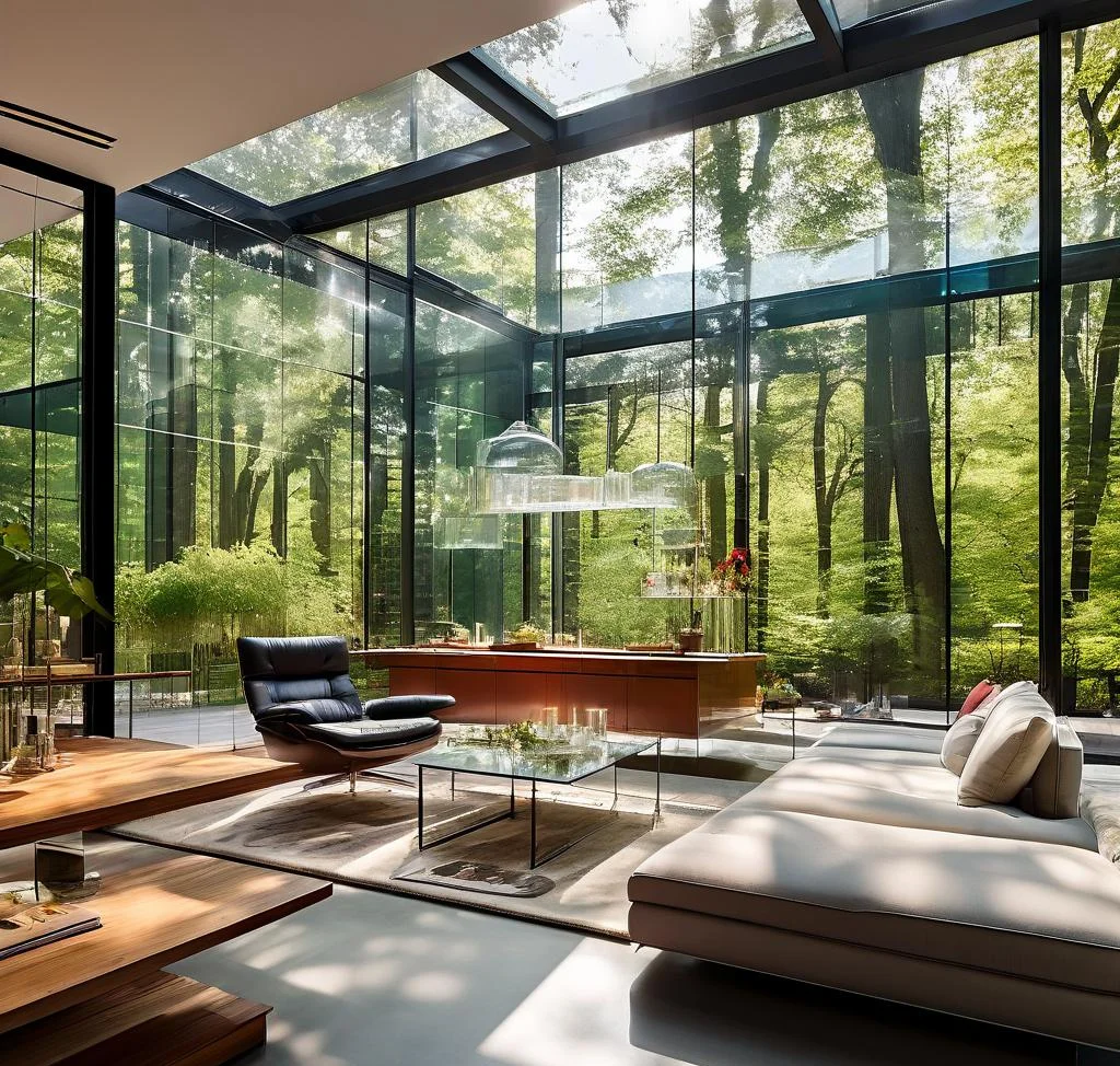 Customized Versatile Conservatory Horticulture Greenhouse Sunroom Garden Villa Modern Low-Pitched Luxury Tempered Glass Outdoor
