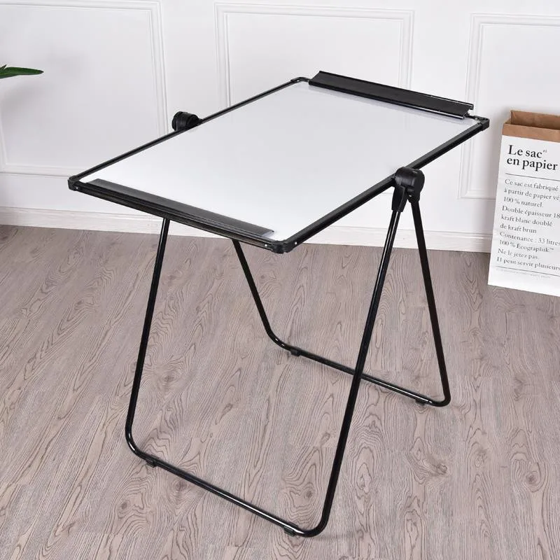 U Dual-Face White Board flip chart folding double side dry erase black slate chalk boards stationery