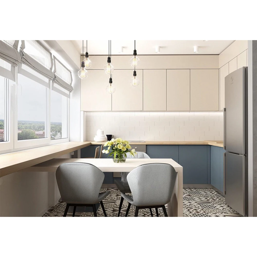 Customized Kejahome Black Pantry Kitchen Cabinet With Great Price