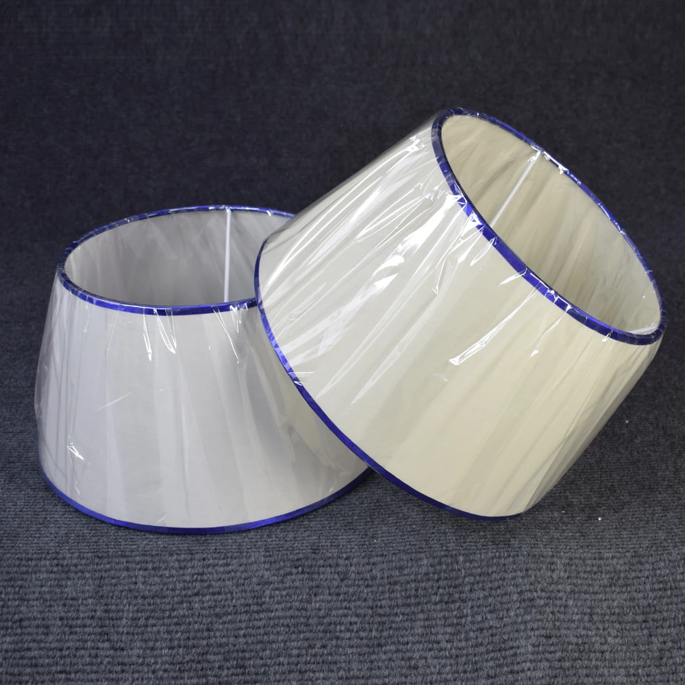 OEM Customized Linen Fabric Lampshade White For Table Floor Pendant Lamp