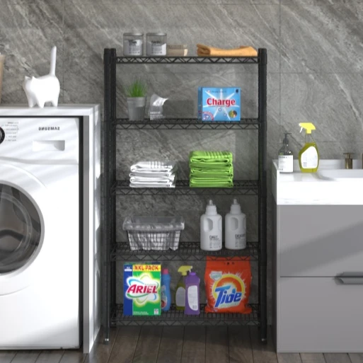 Xieda Floor storage rack household storage shelf balcony shelf kitchen sundries wrought iron combination multilayer shelf