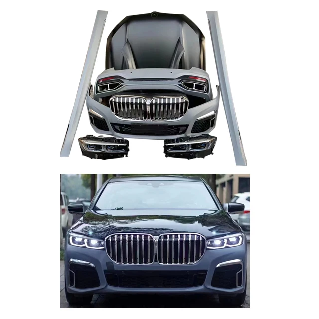 Modified Bodykit Front Rear Bumper Grille Exhaust F01F02 For BMW 7 series 2009-2014 730li 740li 750li Bumper