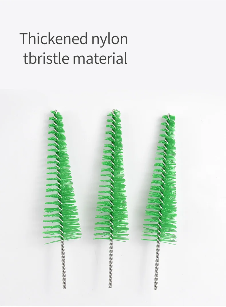General Instrument Tube Brushes Decorative Christmas Tree Shape with single wire loopback brush head