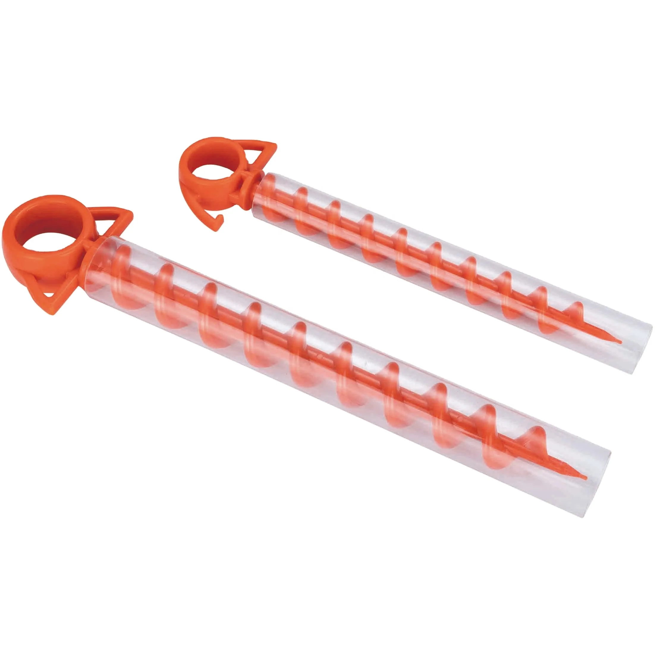 57482B-1# Outdoor Orange PC plastic tent peg are used to secure plastic screws for dogs, beach tent posts