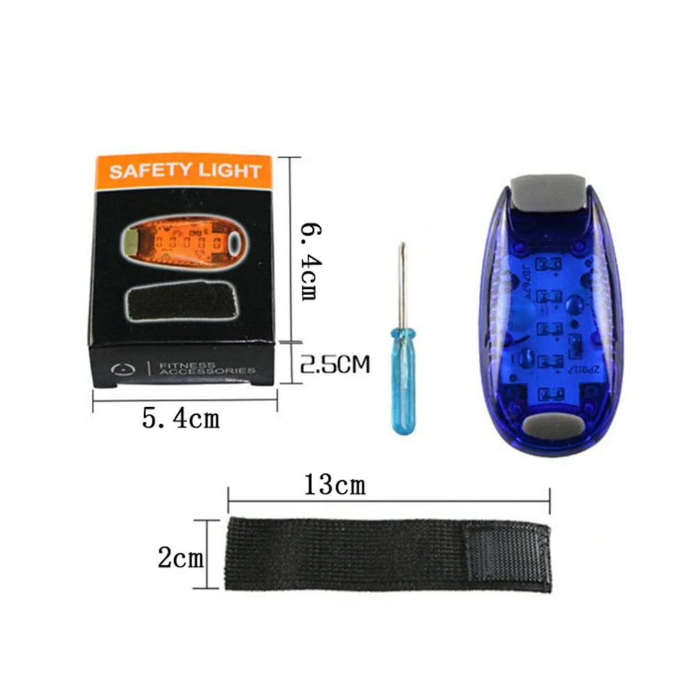 LED bicycle safety taillights, outdoor running helmets, backpacks, flashing warning night lights