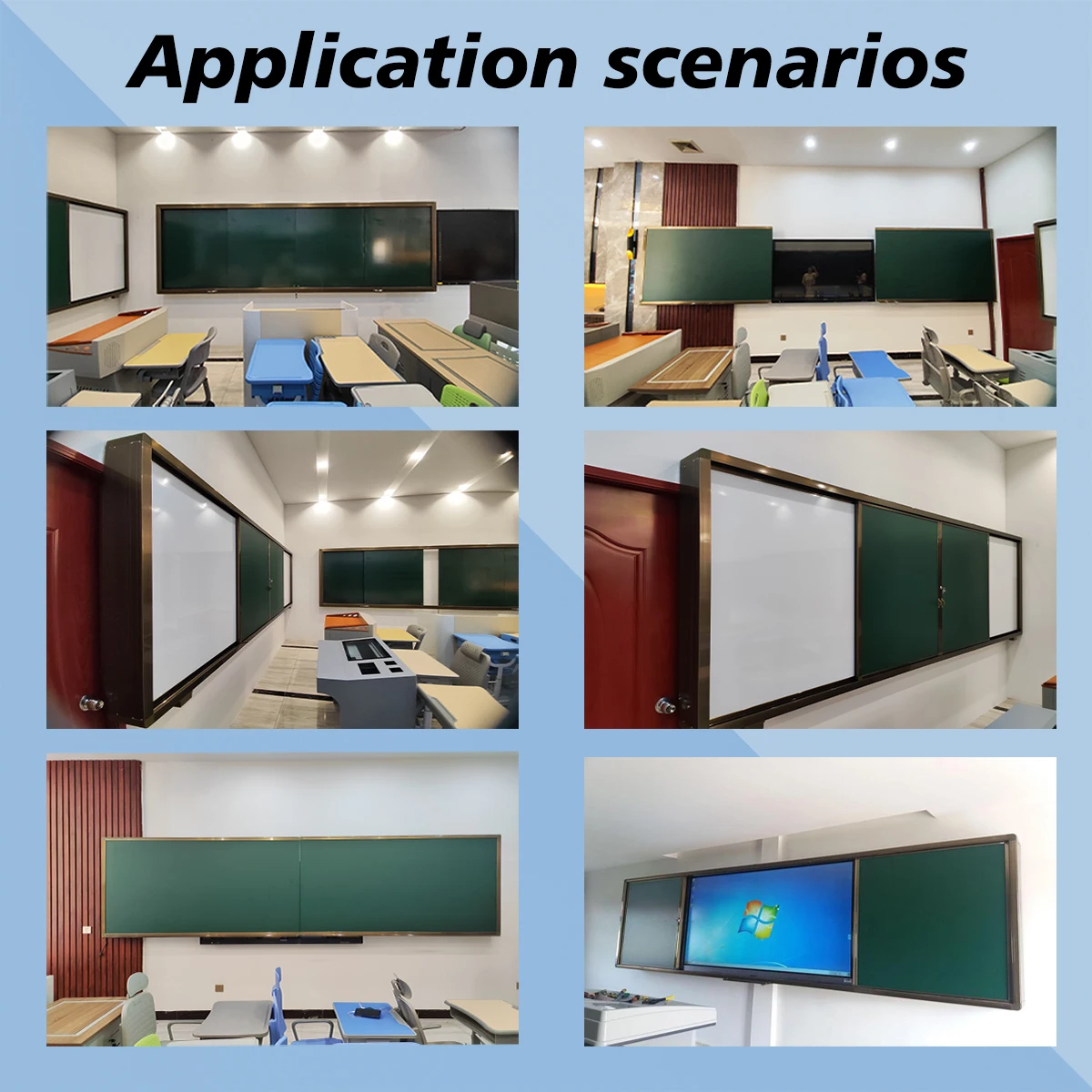Advanced Interactive Blackboard with Sliding Capability for Classrooms, Perfect for Engaging Teaching and Learning for Students