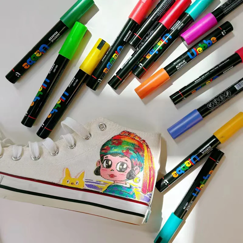Non toxic color ink acrylic color marker colorful art marker pen set for school children