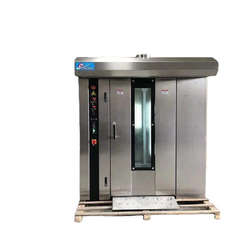 380V/220V rotary rack oven GAS power baguette bread Oven, Completely used Stainless Steel material 64 tray Pastry Oven