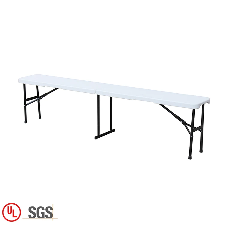
Portable 6ft Fold In Half Double Seat Folding Outdoor picnic Bench plastic  (1600146705786)
