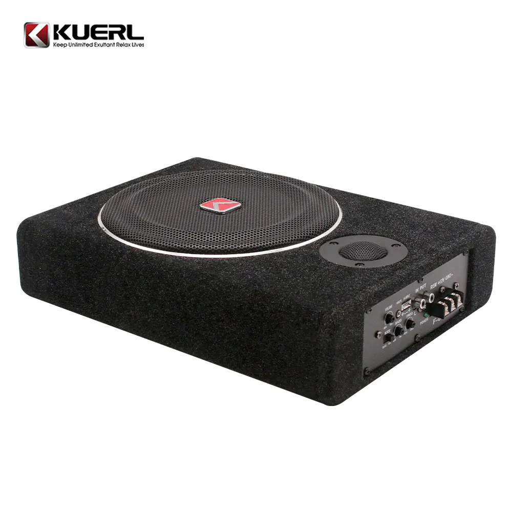 12V Ультра-тонкий автомобильный активный сабвуфер Лидер продаж Dj сабвуферный динамик, в форме трапеции, автомобильный аудио сабвуфер Pioneer под сиденьем тонкий низкочастотный динамик