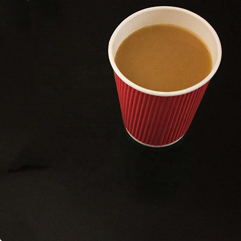 
Logo Printed Insulated Disposable Paper Coffee Cups for Hot Beverage Drinks To Go Tea Coffee Home Office Car Coffee Shop 