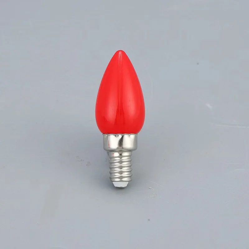 AC220V LED candle light E12 E14 Buddha light bulb red divine table bubble lamp