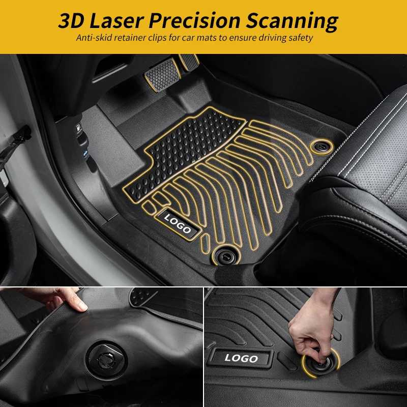 Car Accessories TPE All Weather Car Floor Liners For Audi A3 Sedan S3 A4 S4 A5 S5 Car Floor Mats Carpet