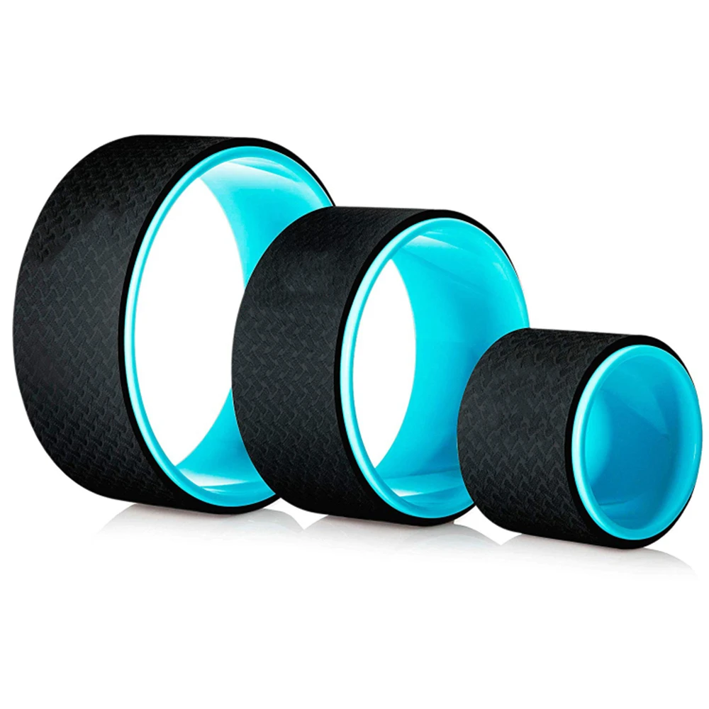 Timecreate Yoga Pilates Wheel Set of 3 Back Exercise Stretching Roller Home Fitness Different Size Yoga Wheel