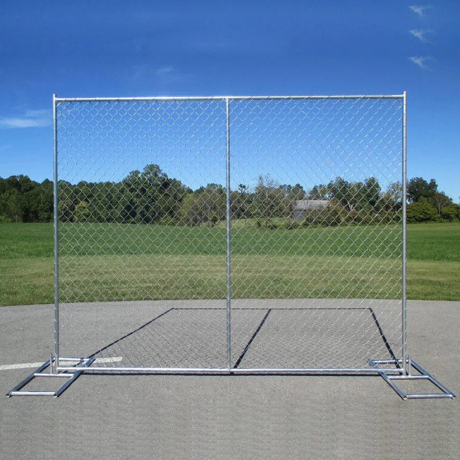Customized waterproof American Galvanized Temp Fence Construction Chain Link Panel Temporary Fencing