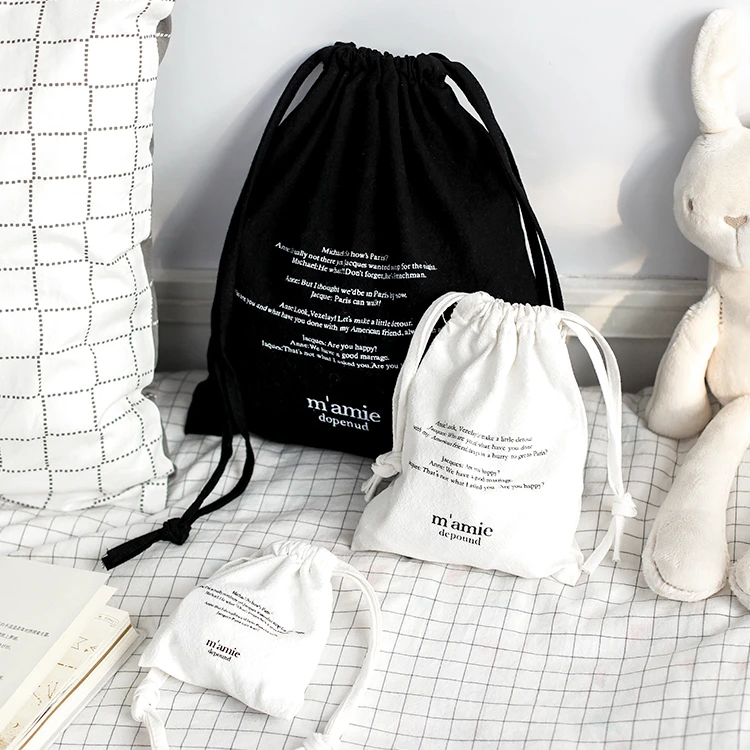 gift packaging cotton linen Cloth Drawstring Bag Wholesale hot selling factory spot cheap and durable Cotton Drawstring Pouches