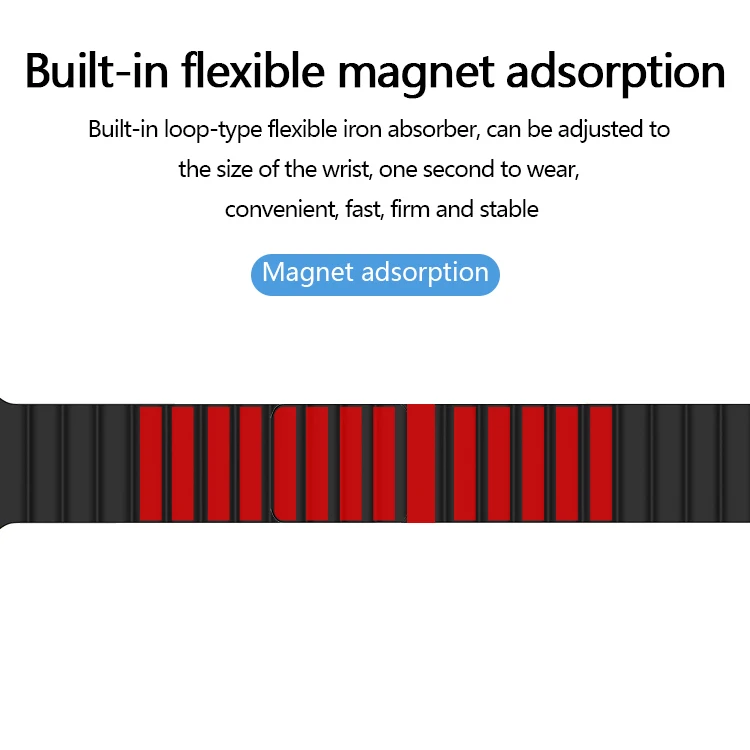 Single Dual Color 20mm 22mm Rubber Smart Watch Straps Silicone Magnetic coolyep Watch Band for Samsung Galaxy Watch 4 Armband