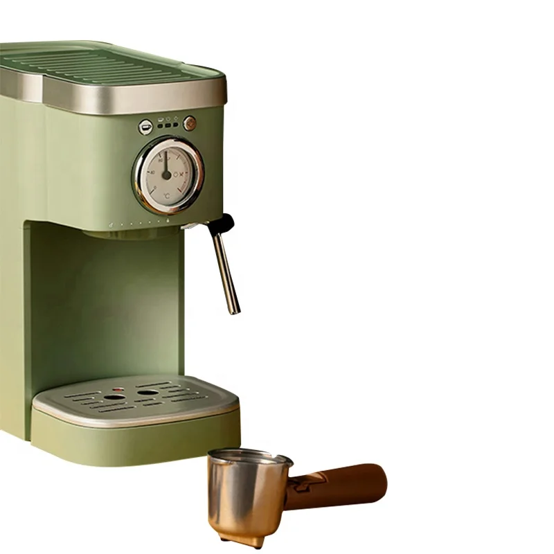 Small Retro Home Office Pump Steam Milk Brewing Coffee Machine