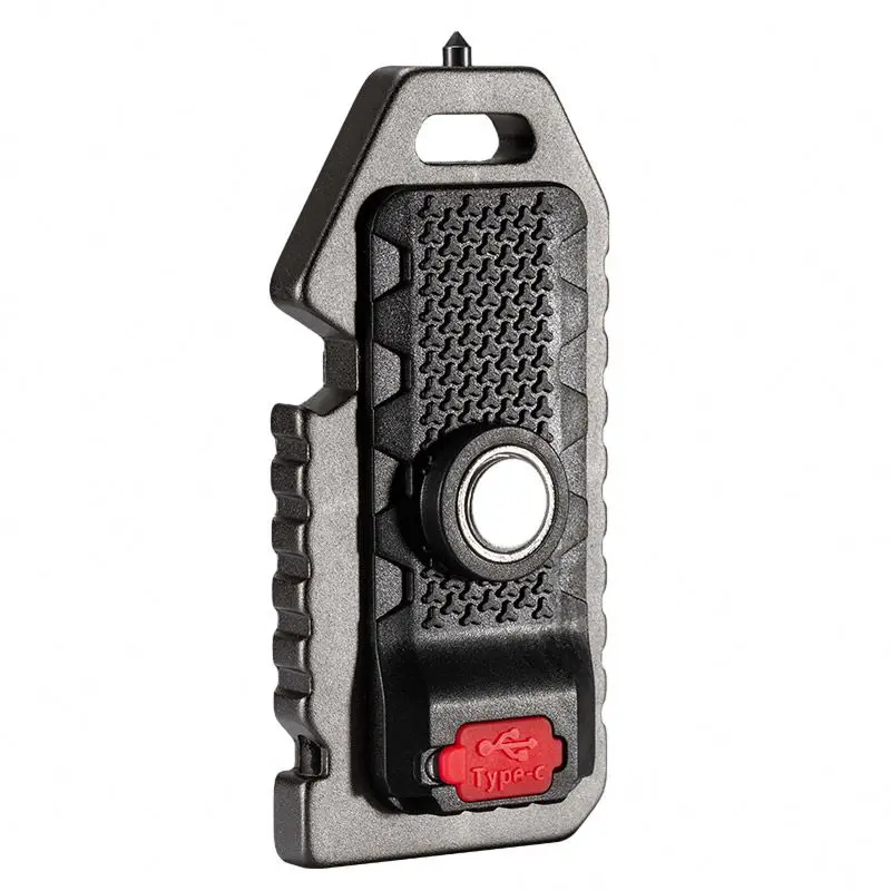 Wholesales Abs Portable Pocket Five Light Modes Multifunction 5 In 1 Whistle Survival Keychain Flashlight For Camping