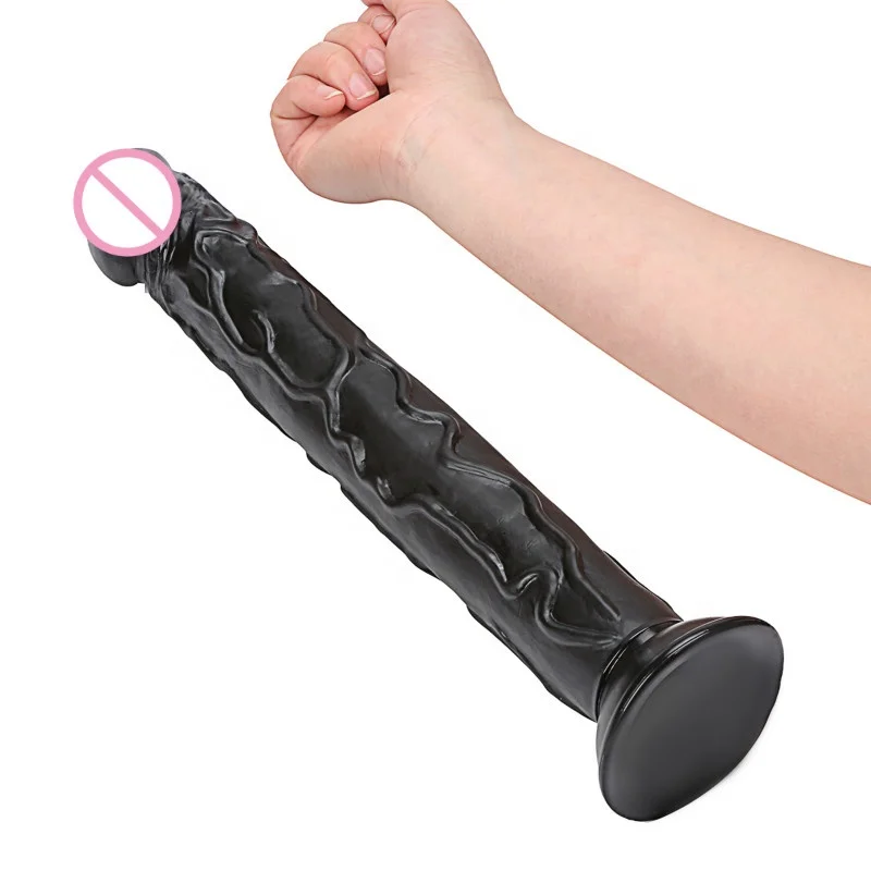
Wholesale Black Realistic Super Long Dildo Giant Dildo Sex Toy Dildo 