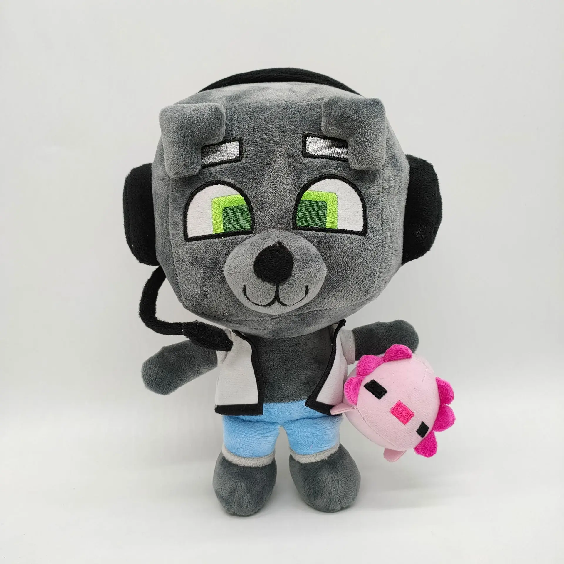 Bobicraft gitd волк плюшевая Мягкая кукла на заказ Мягкое Животное игрушка