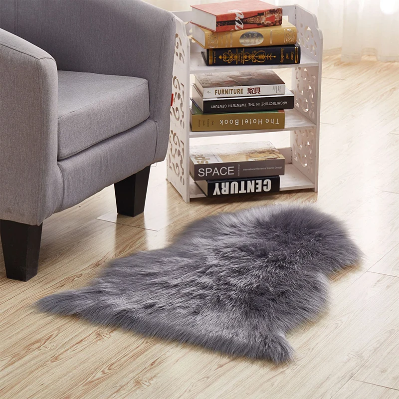 Brillmax baby big  white carpet Soft Faux Sheepskin Rugs For Home Living Room Bedroom Floor Mats Faux Fur Carpet