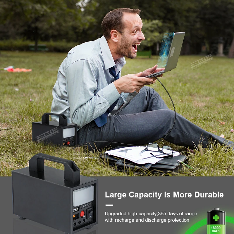 ALLTOP Hot Sale Emergency 20w 40w 60w Outdoor Indoor Camping Off Grid Home Solar Power System