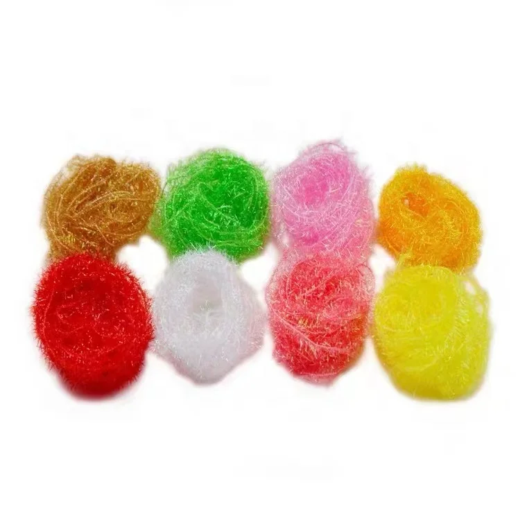 Jelly Fritz Creating Jelly Blob 8 colors Pearlescent Chenille Streamer Bodies wet fly Salmon Steelhead Flies Fly Tying Materials