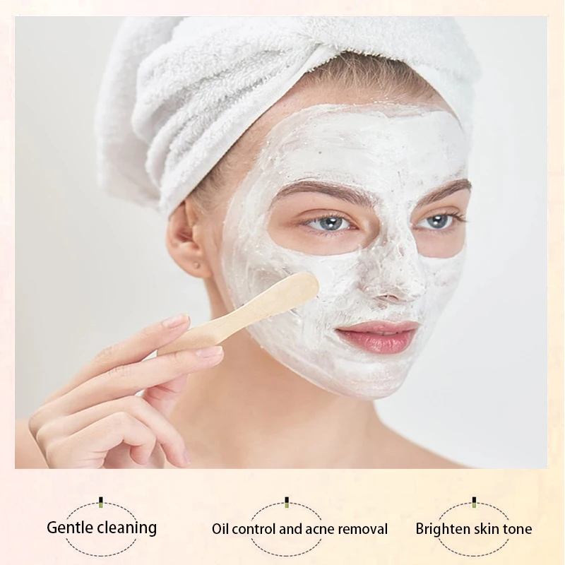 OEM ODM Korean Face Skin Care Products Deep Cleansing Rice Mud Claymask Oil Control Anti Acne Brightening Facial Rice Clay Mask