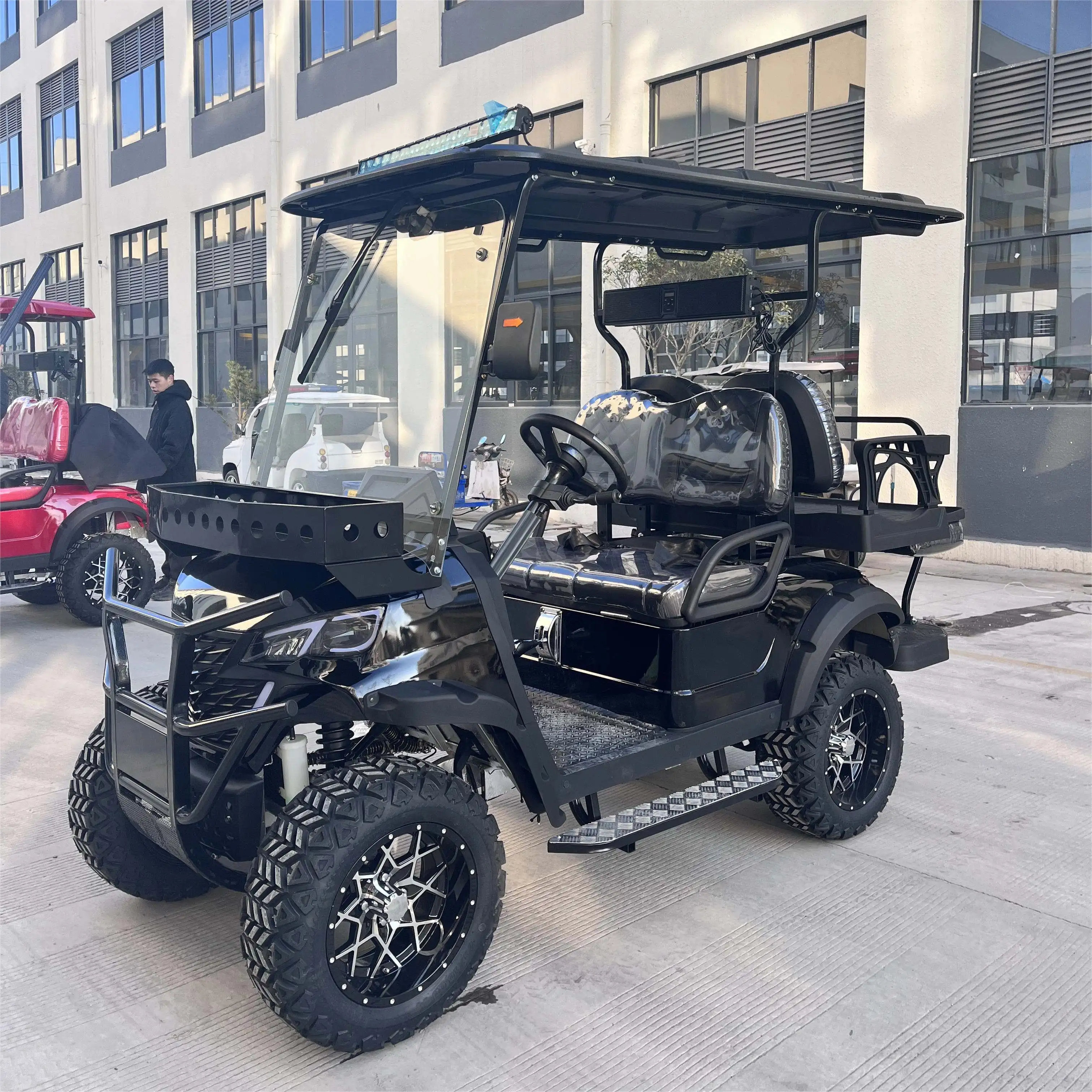 4 Seats Gas Powered Brand New Motorized Gas Golf Cart 4 Seater