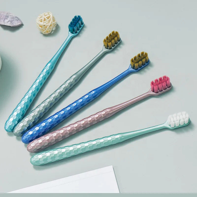 DEXING Diamond Crystal Handle 10000 Bristle Wide Head Teeth Brush Ultra Soft Manual Toothbrush Manufacturer Adult Toothbrushes