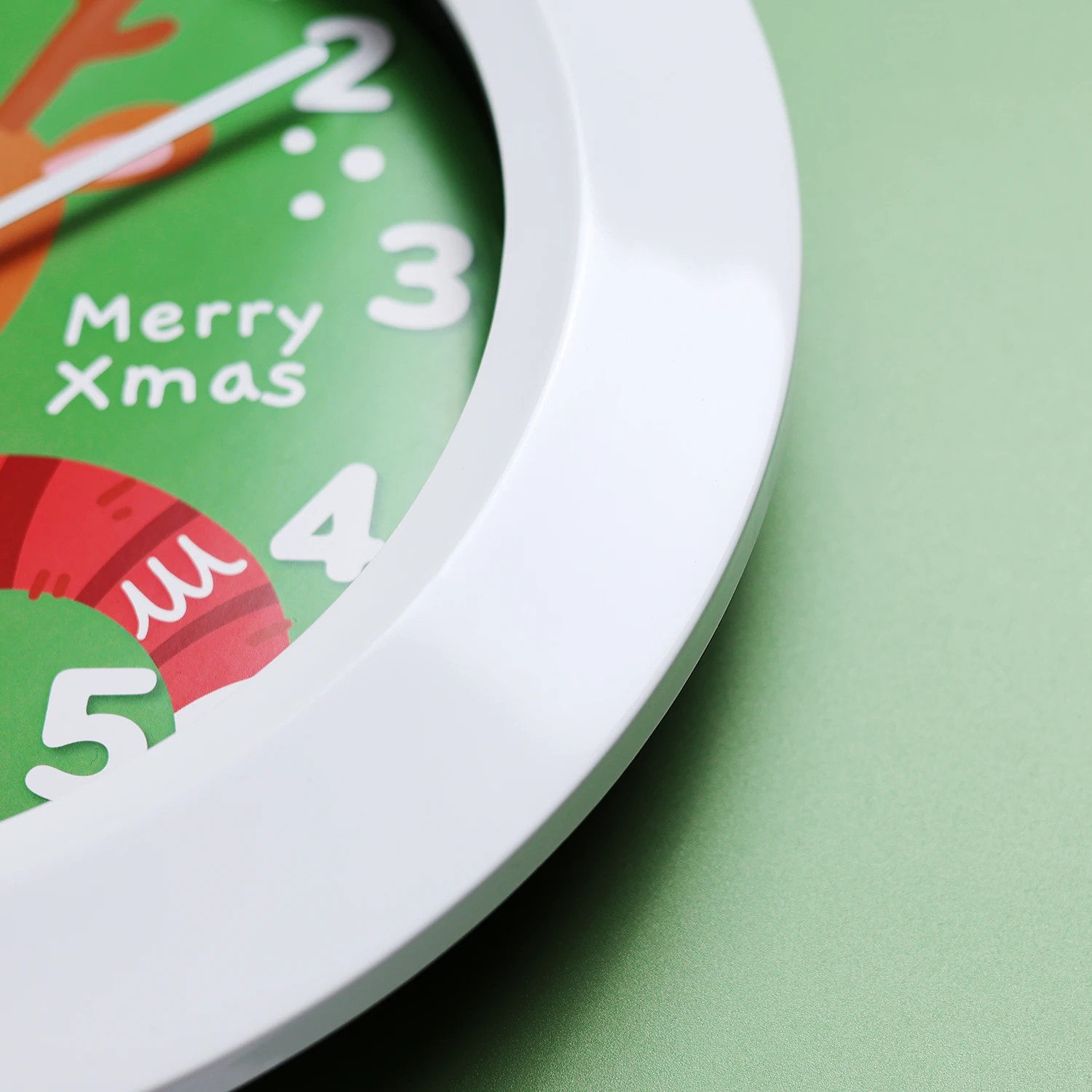 10 Inch Musical Christmas Wall Clock With Hourly Chime