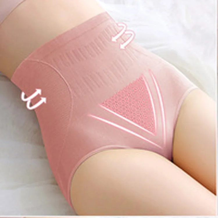 Wholesale Women High Waist Large Size Underwear Crotch Breathable Seamless Body Shaping Boxer Panties Briefs