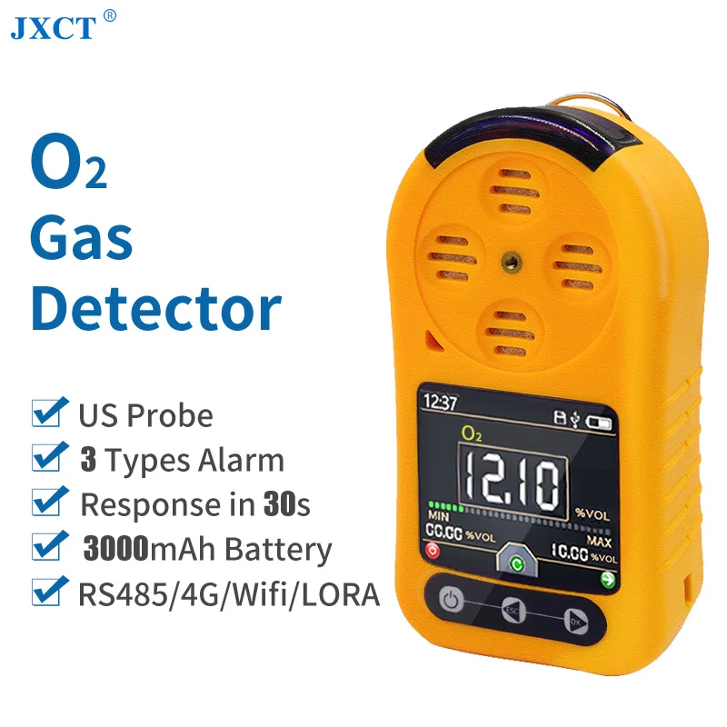 
Portable oxygen gas detector with alarm oxygen analyzer with LCD 