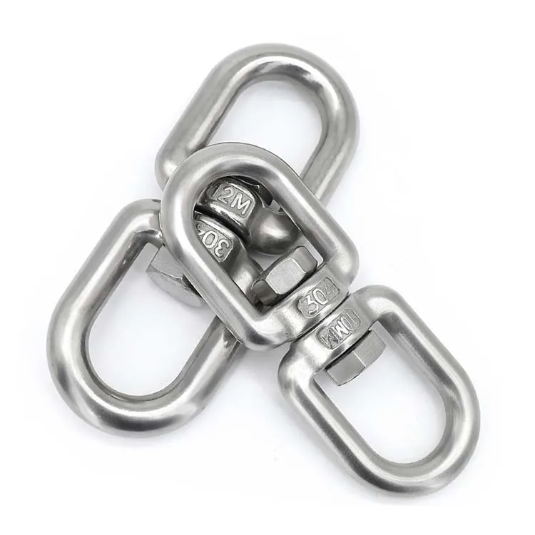 Высококачественная нержавеющая сталь 304 двухсторонний поворотный крючок кольцевой Соединительный соединитель крюк