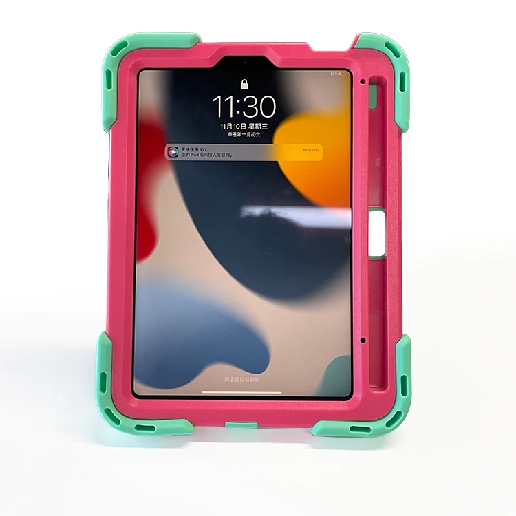 New Children Smart Shockproof Case for iPad mini 6 8 Pro 9 10 11 10.5 12.9 2021 Case with Pencil Holder