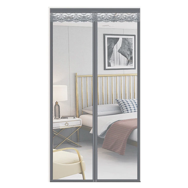 Hot Sell Household Amazon Black Decorative Magnetic Mosquito Net Flies Screen Door Window Fly Curtain